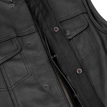 BSM1572 Concealed Snap Closure, Scoop Collar & Hidden Zipper
