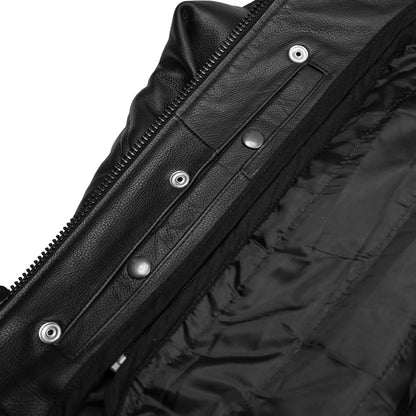 BSM4647 Blackhawk Men’s Leather Motorcycle Jacket