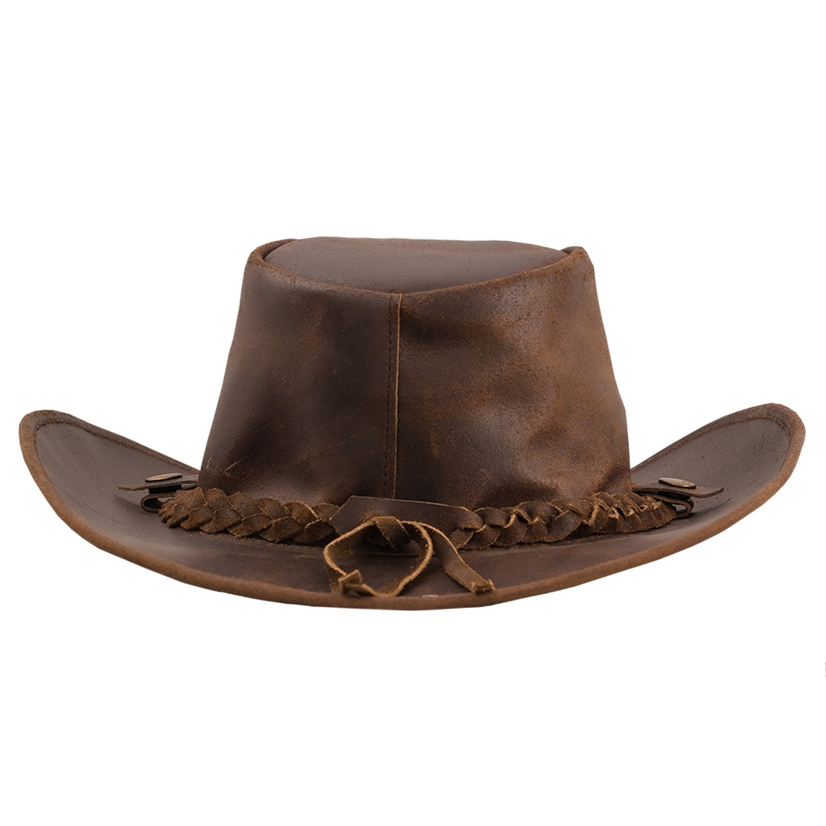 BSM4686 Outlaw Fedora - Men’s Leather Hat
