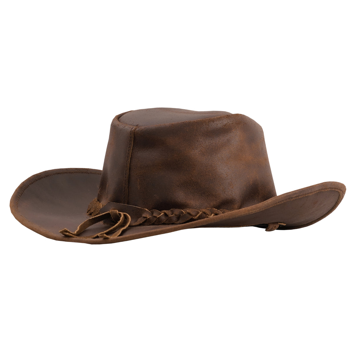 BSM4686 Outlaw Fedora - Men’s Leather Hat