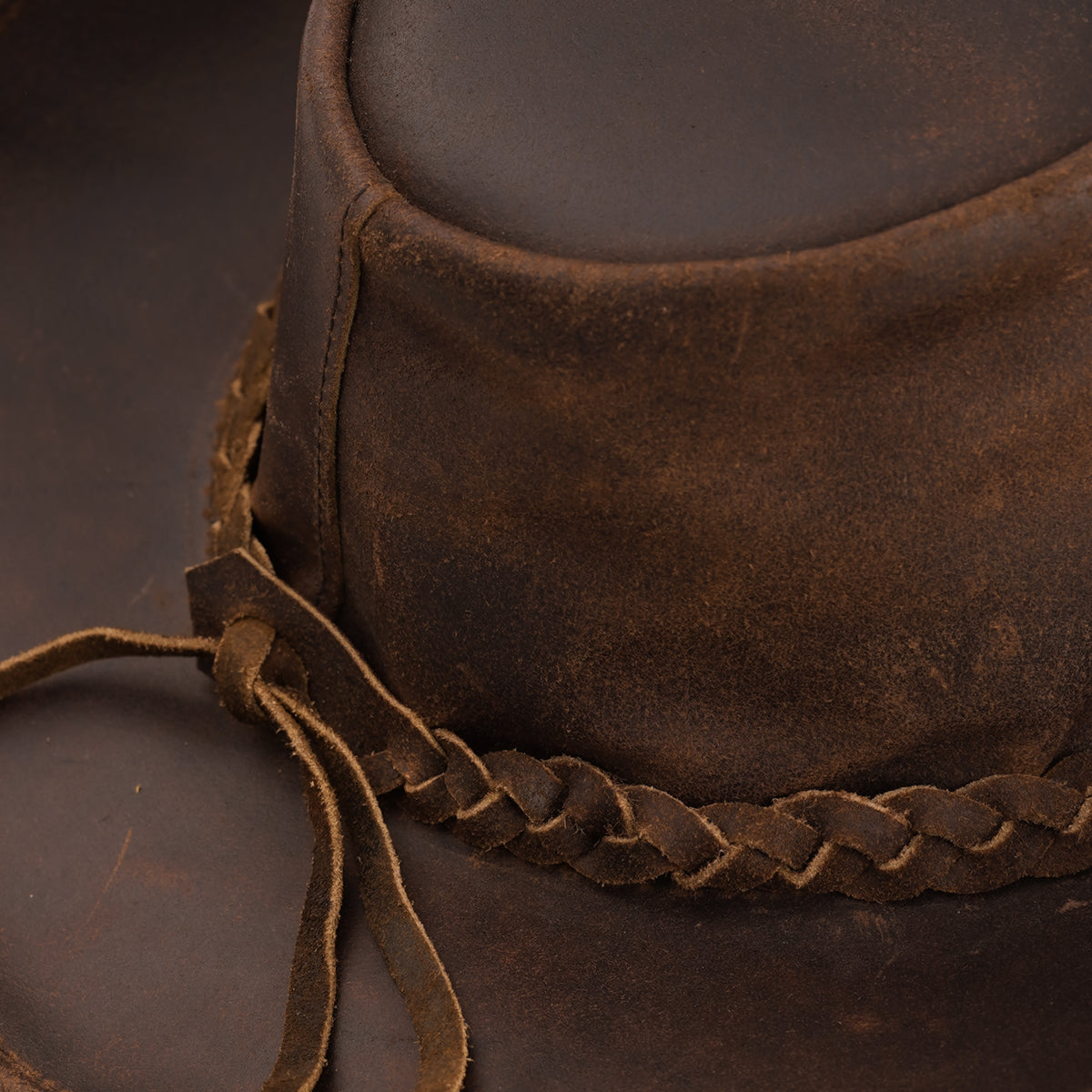 BSM4686 Outlaw Fedora - Men’s Leather Hat