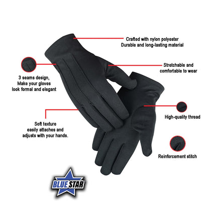 Dark Tie Black Formal Tuxedo Glove