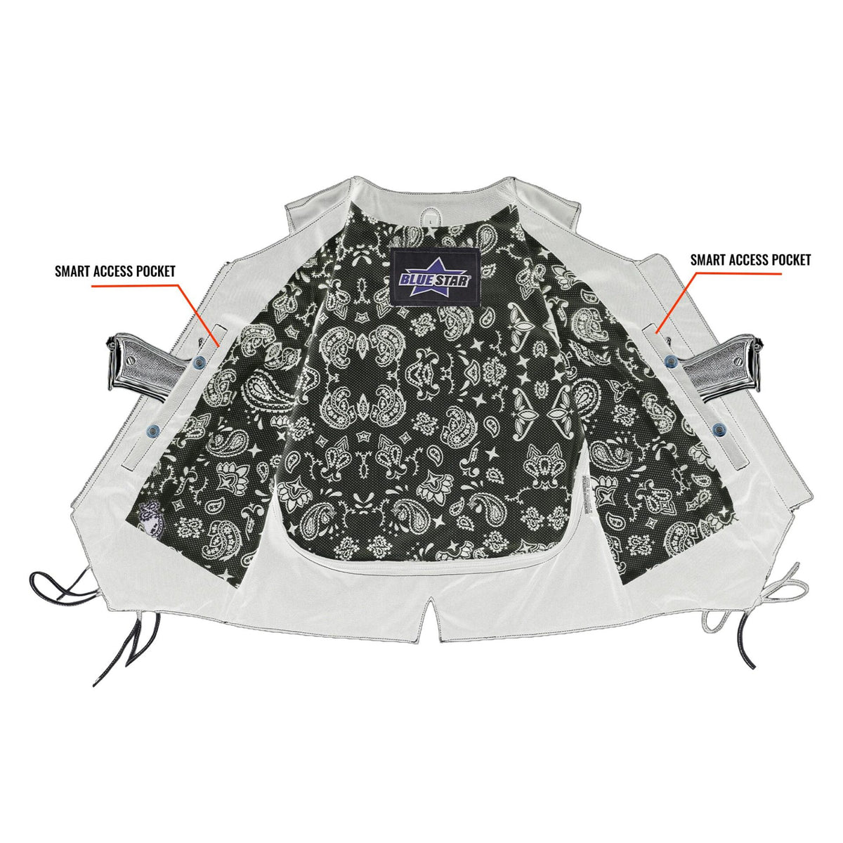 BSM4606 Night Edge Black Ladies Vest