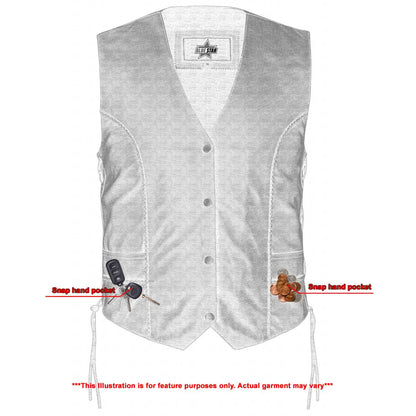 BSM2549 Women's Ultra-Thin Braided Vest