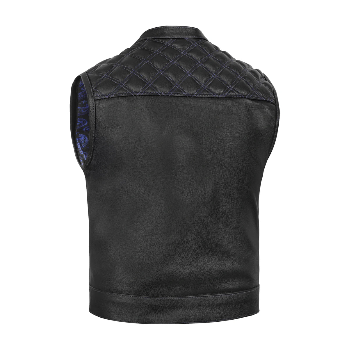BSM00127 Odin Grim Men's Motorcycle Leather Vest