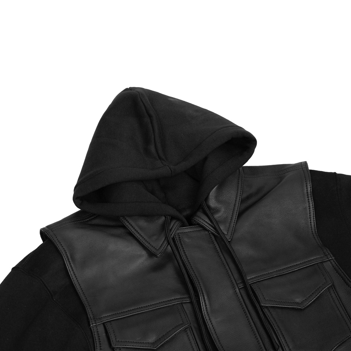 BSM5048 Lucent Noir Men's Leather Vest