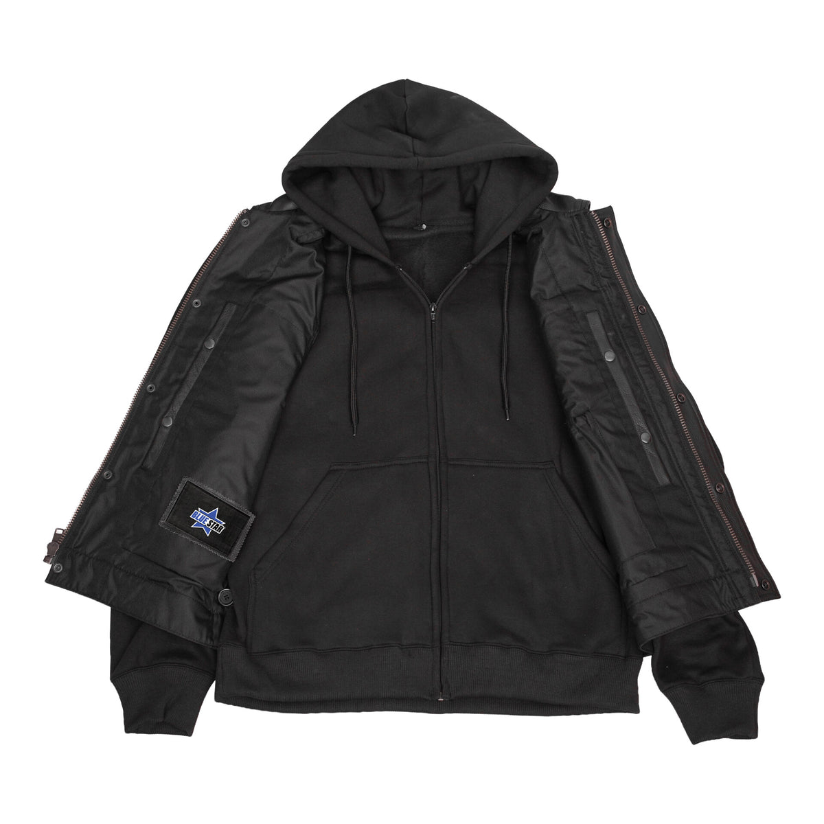 BSM5048 Lucent Noir Men's Leather Vest
