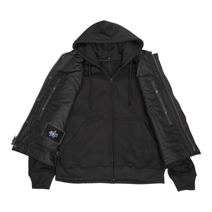 BSM5048 Lucent Noir Men's Leather Vest