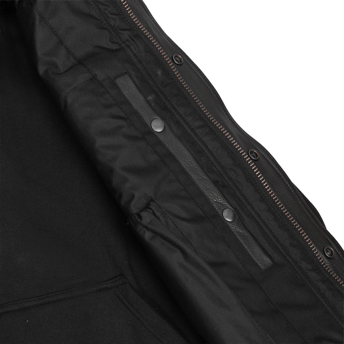 BSM5048 Lucent Noir Men's Leather Vest