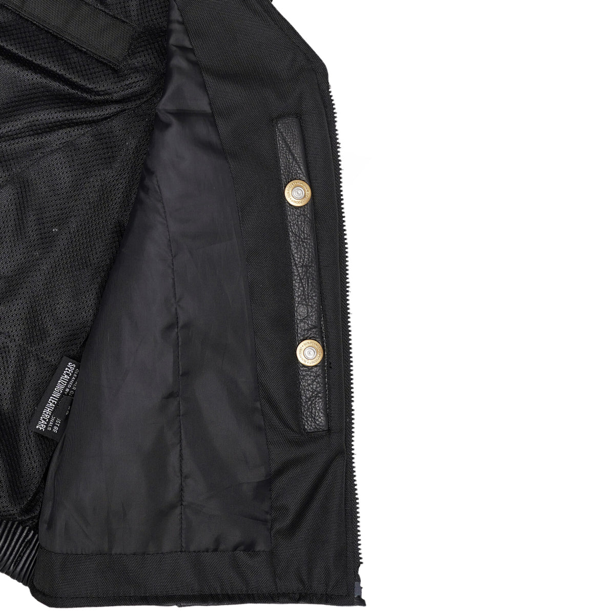 BSM4607 Women’s Studded Leather Motorcycle Vest