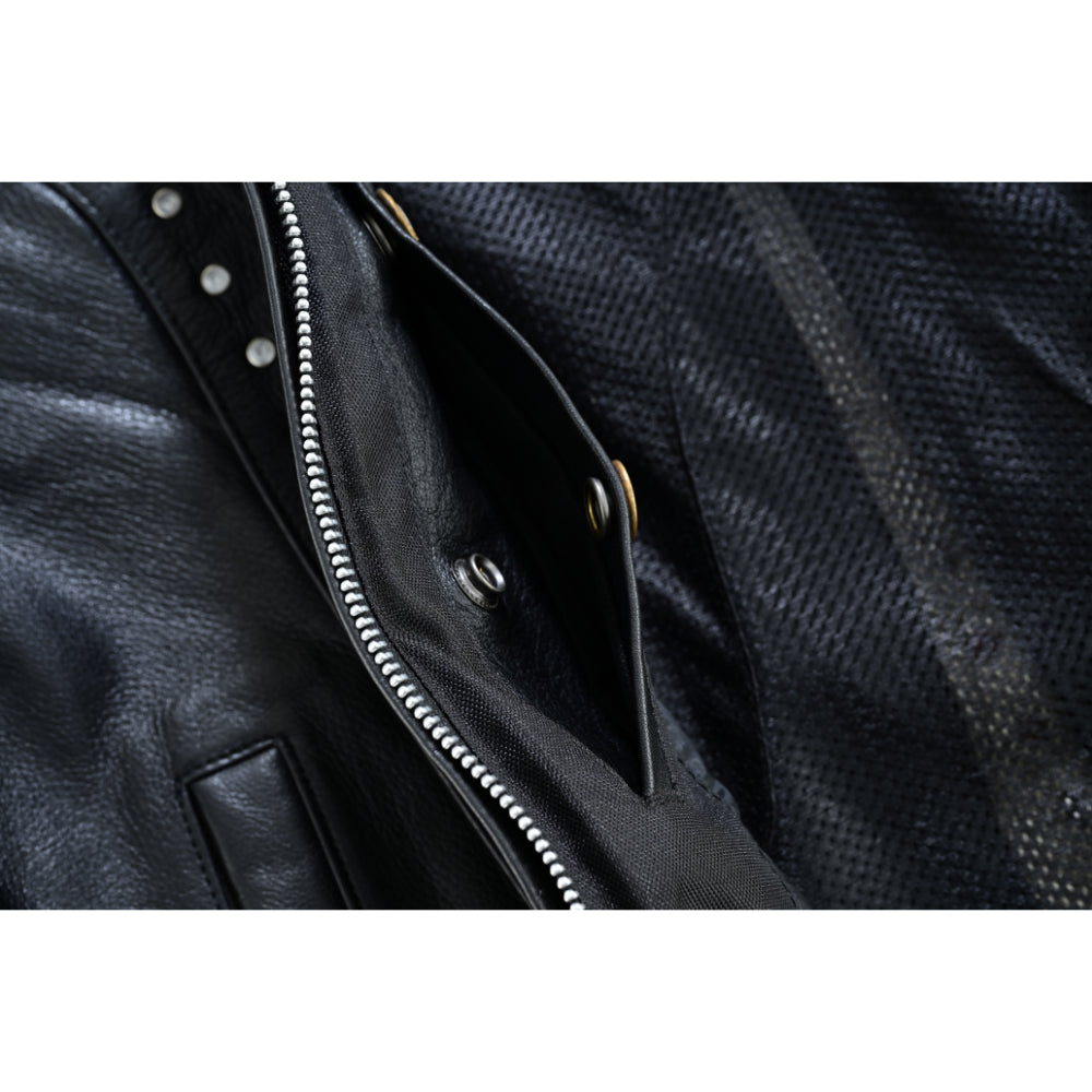 BSM4607 Women’s Studded Leather Motorcycle Vest