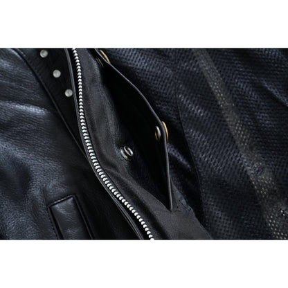 BSM4607 Women’s Studded Leather Motorcycle Vest