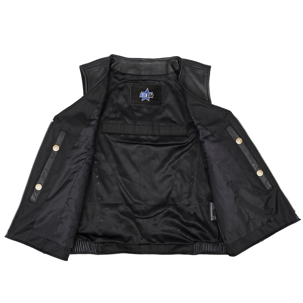 BSM4607 Women’s Studded Leather Motorcycle Vest
