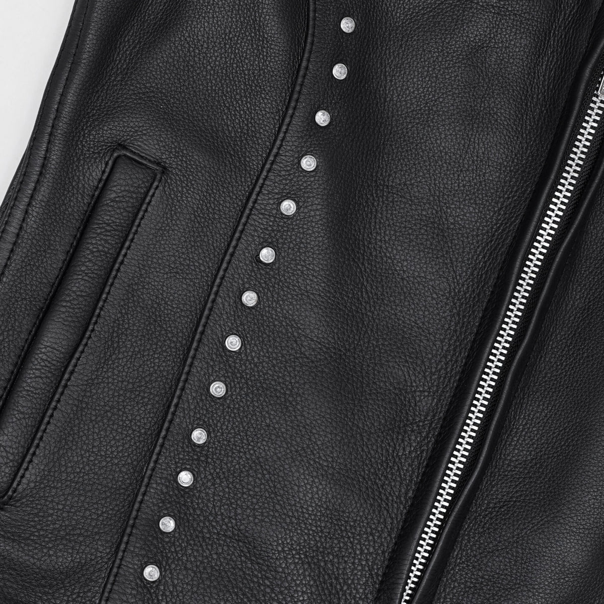 BSM4607 Women’s Studded Leather Motorcycle Vest