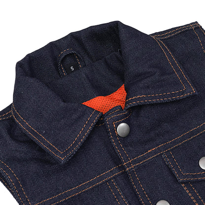BSM4670 Azure Indigo Kids Denim Vest
