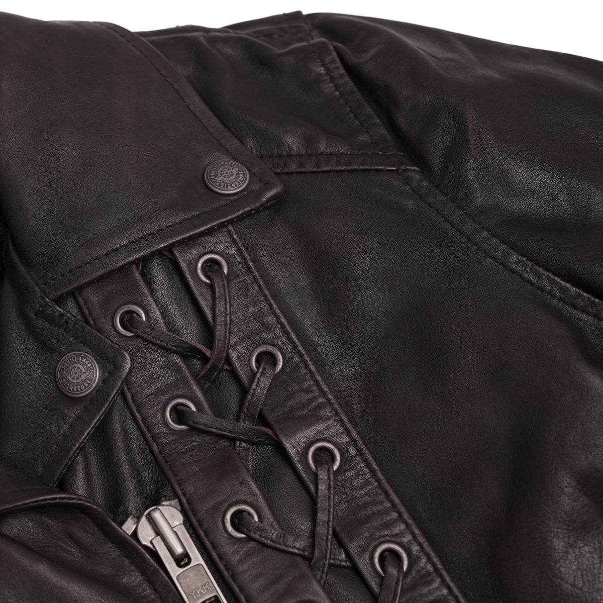 BSM5020 Black Pearl& Women's Fashion Leather Jacket