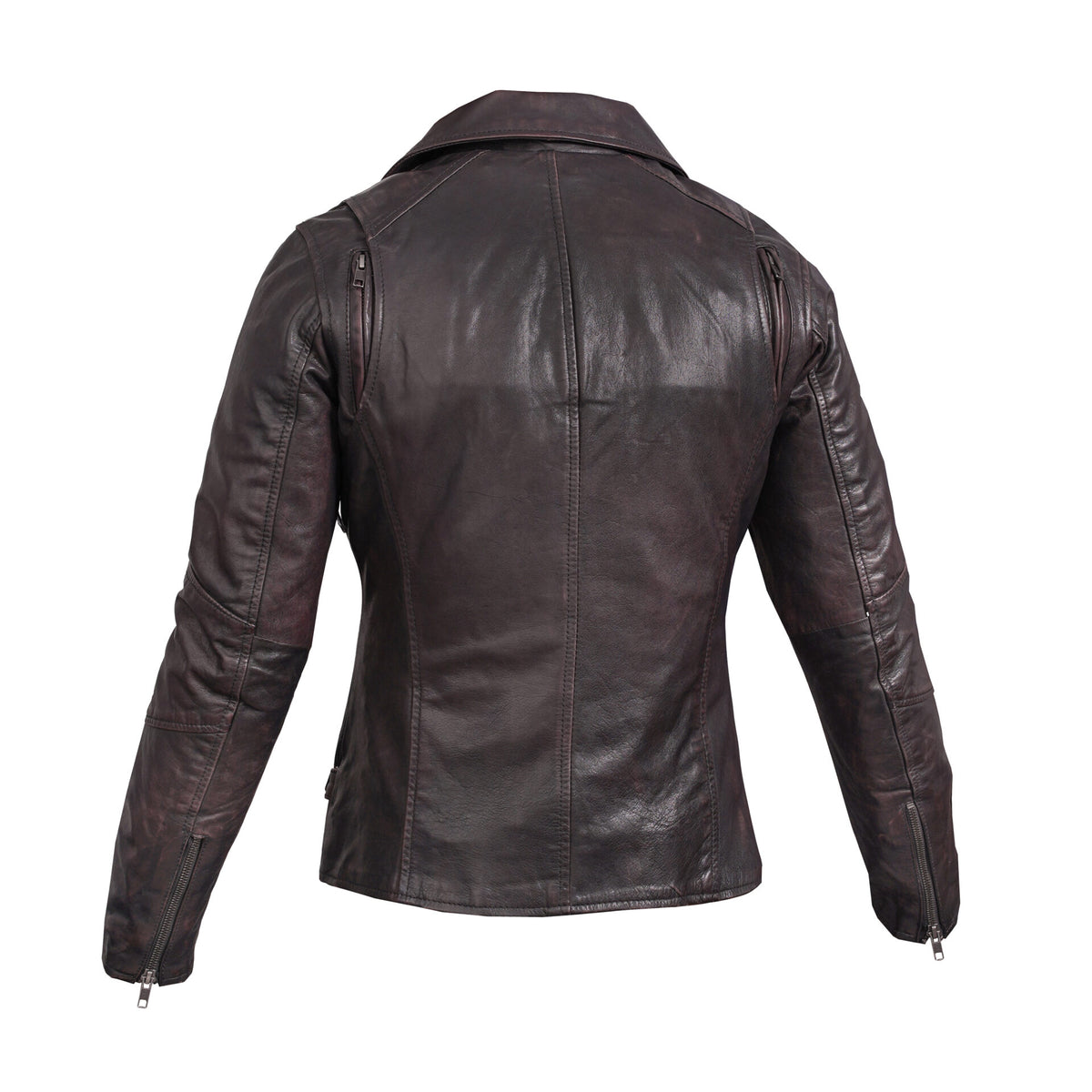 BSM5020 Black Pearl& Women's Fashion Leather Jacket