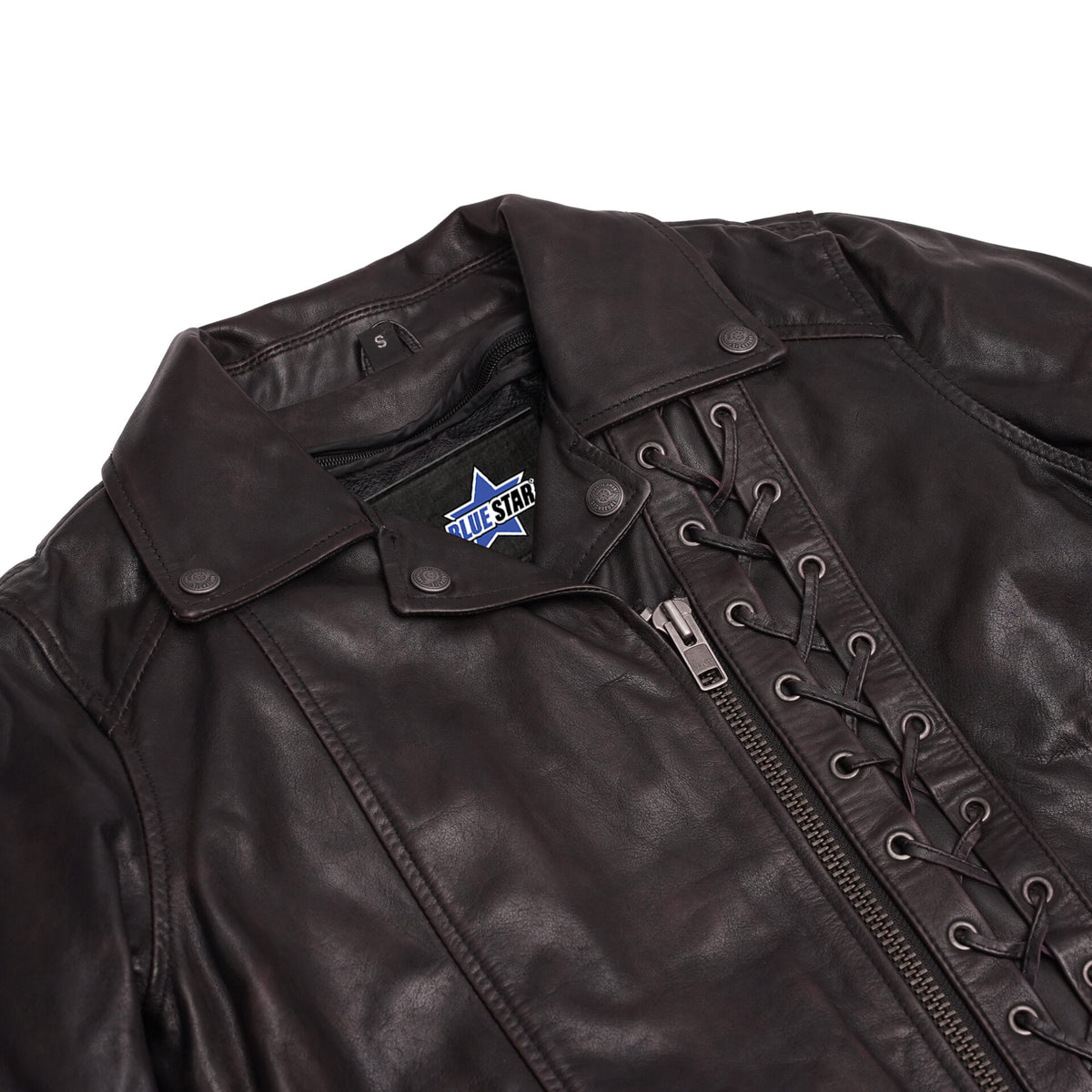BSM5020 Black Pearl& Women's Fashion Leather Jacket