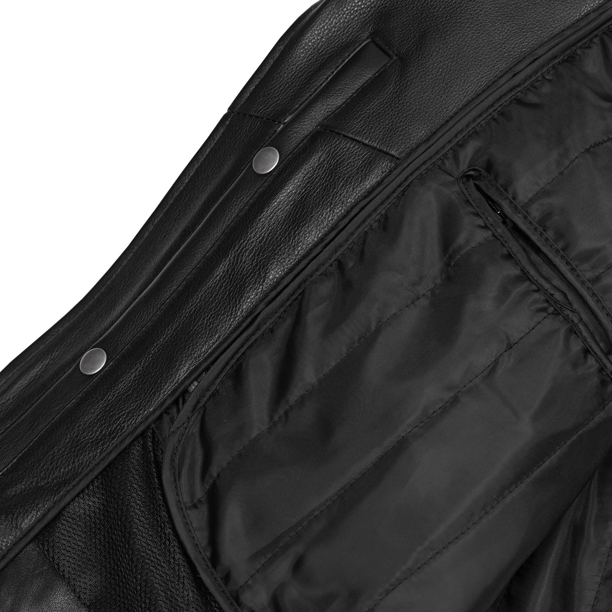 BSM5013 Black Cavalry - Men’s Motorcycle Leather Jacket