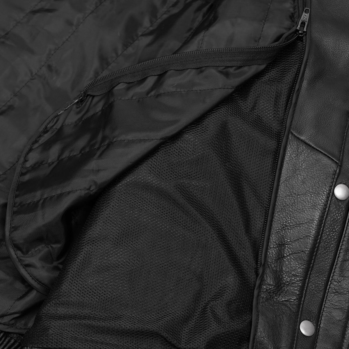 BSM5013 Black Cavalry - Men’s Motorcycle Leather Jacket