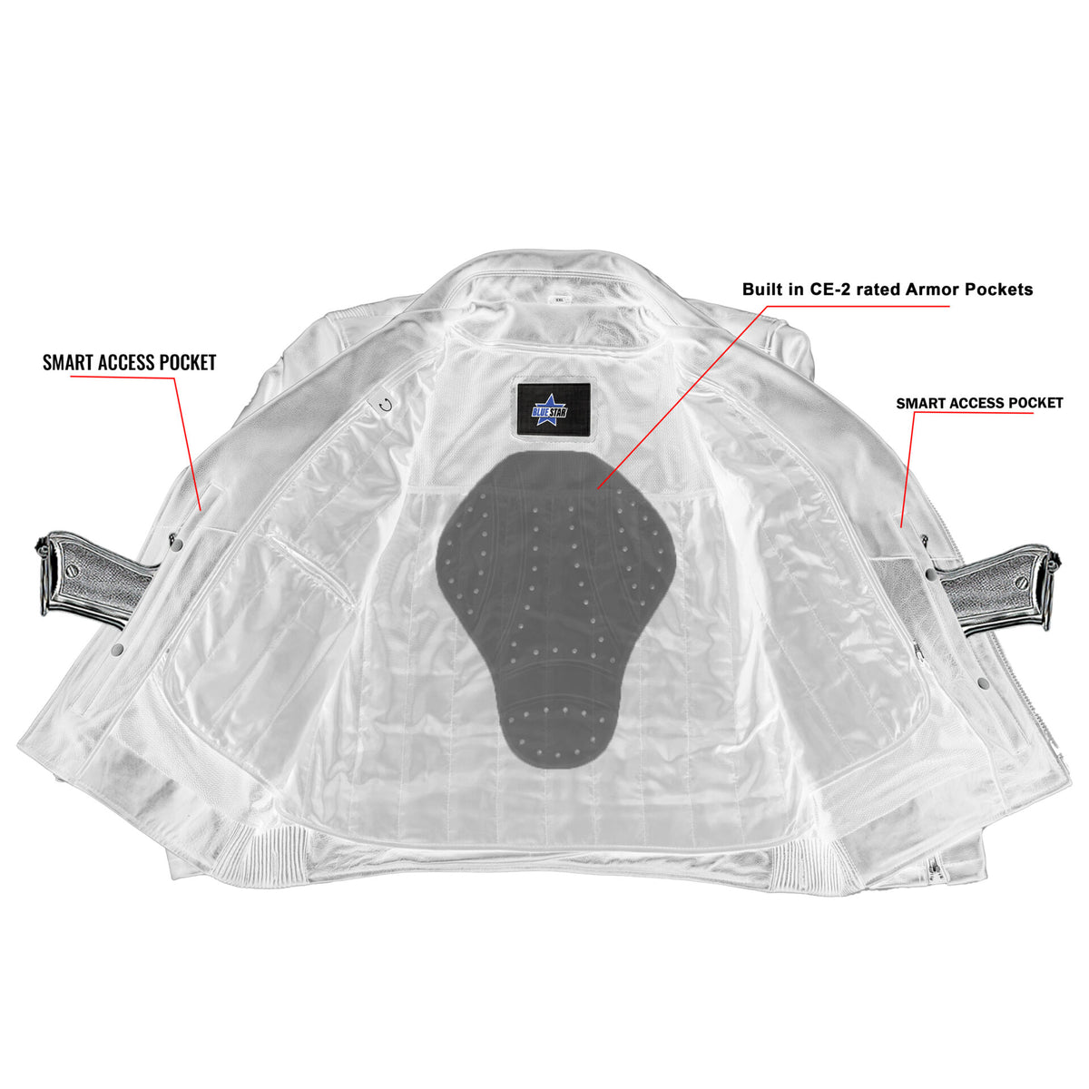 BSM5013 Black Cavalry - Men’s Motorcycle Leather Jacket
