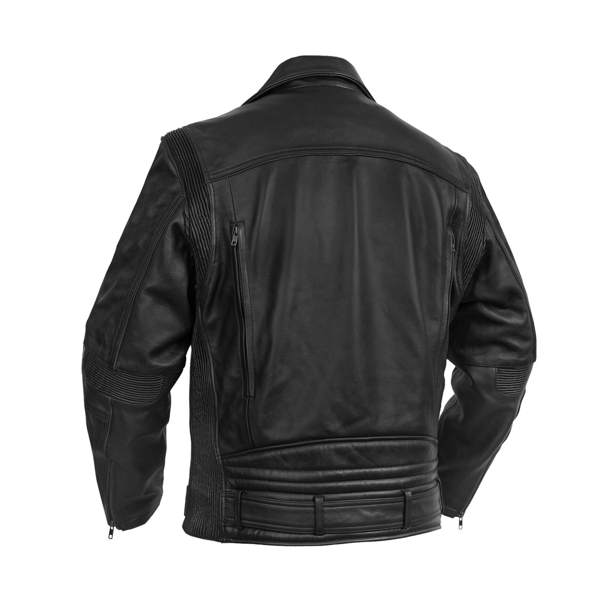BSM5013 Black Cavalry - Men’s Motorcycle Leather Jacket
