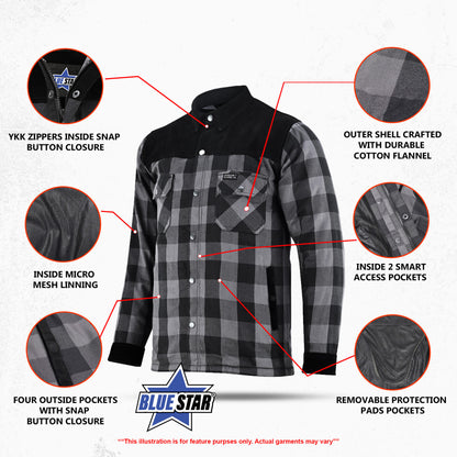 BSM4622 Grindstone Grey Men’s Flannel Shirt