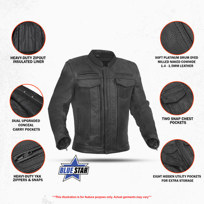 BSM1111 Men's Modern Utility Style Jacket