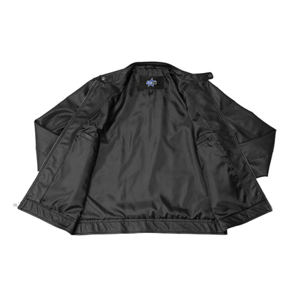 BSM4655 Night Bolt Men’s Faux Leather Motorcycle Jacket