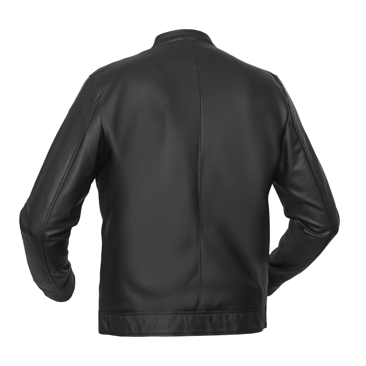 BSM4655 Night Bolt Men’s Faux Leather Motorcycle Jacket