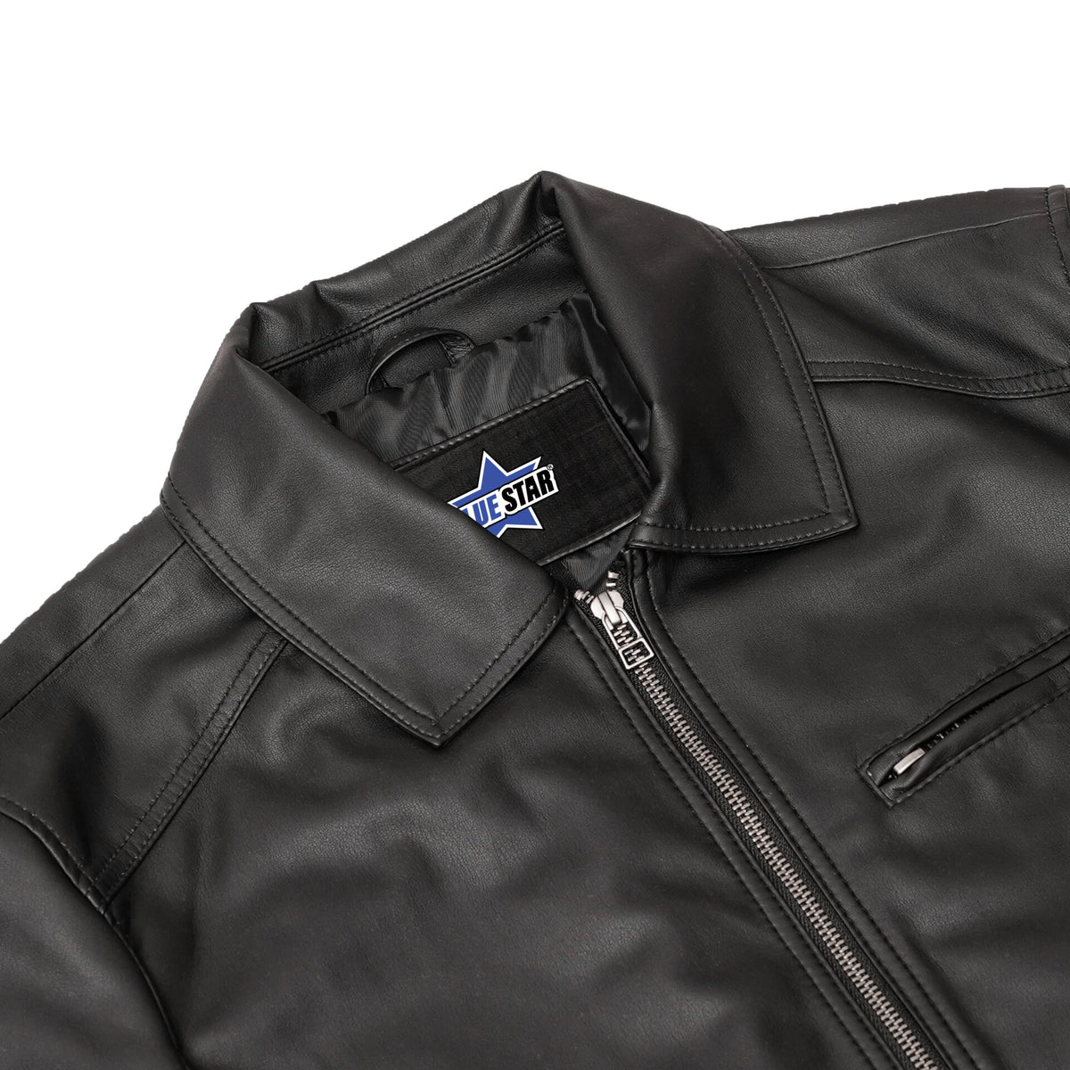 BSM4656 Jet Pace Men’s Faux Leather Motorcycle Jacket