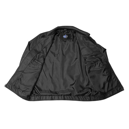 BSM4656 Jet Pace Men’s Faux Leather Motorcycle Jacket