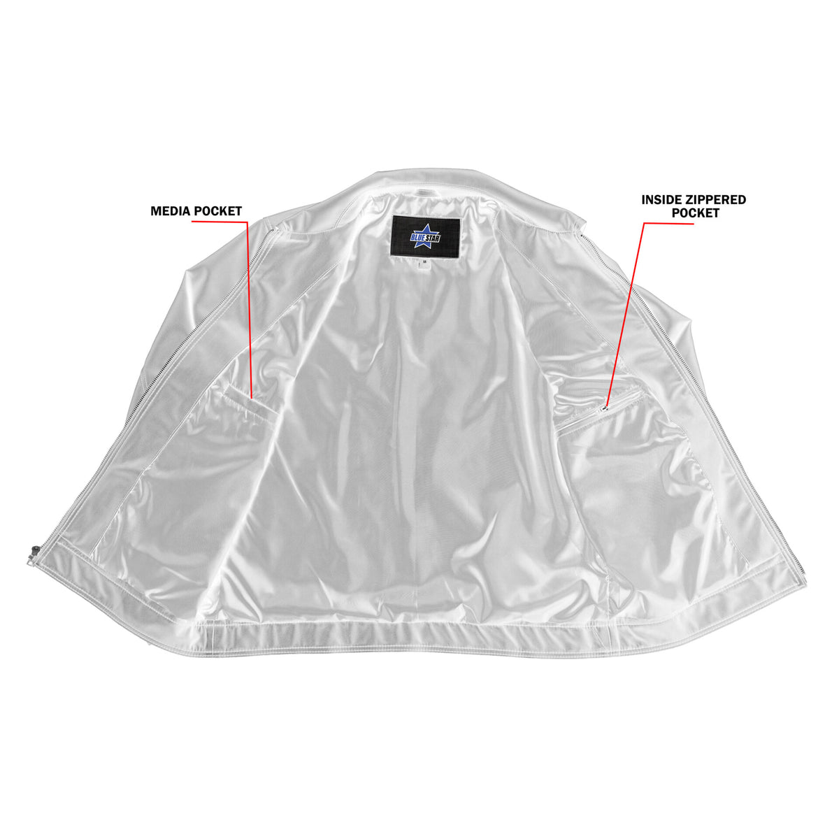 BSM4656 Jet Pace Men’s Faux Leather Motorcycle Jacket