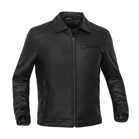 BSM4656 Jet Pace Men’s Faux Leather Motorcycle Jacket
