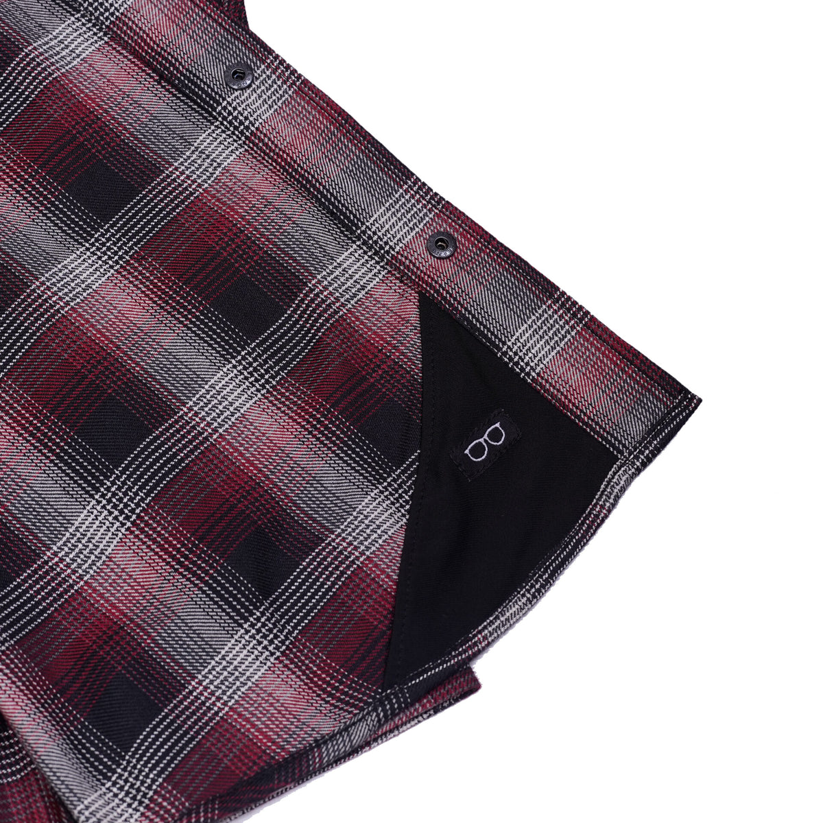 BSM4634 Riveter Men’s Maroon, Black, and White Flannel