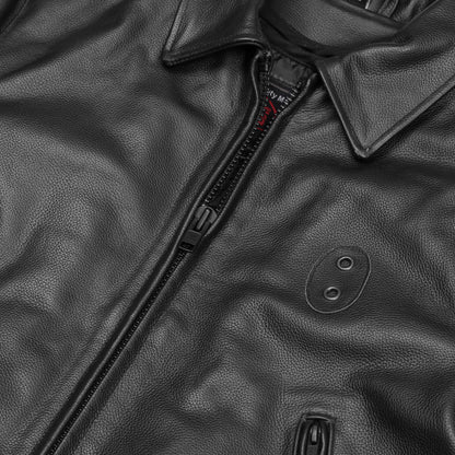 BSM4648 Iron Warrior Men’s Leather Motorcycle Jacket