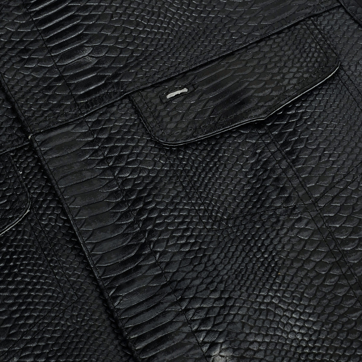 BSM4619 Leather Fang Men's Leather Vest