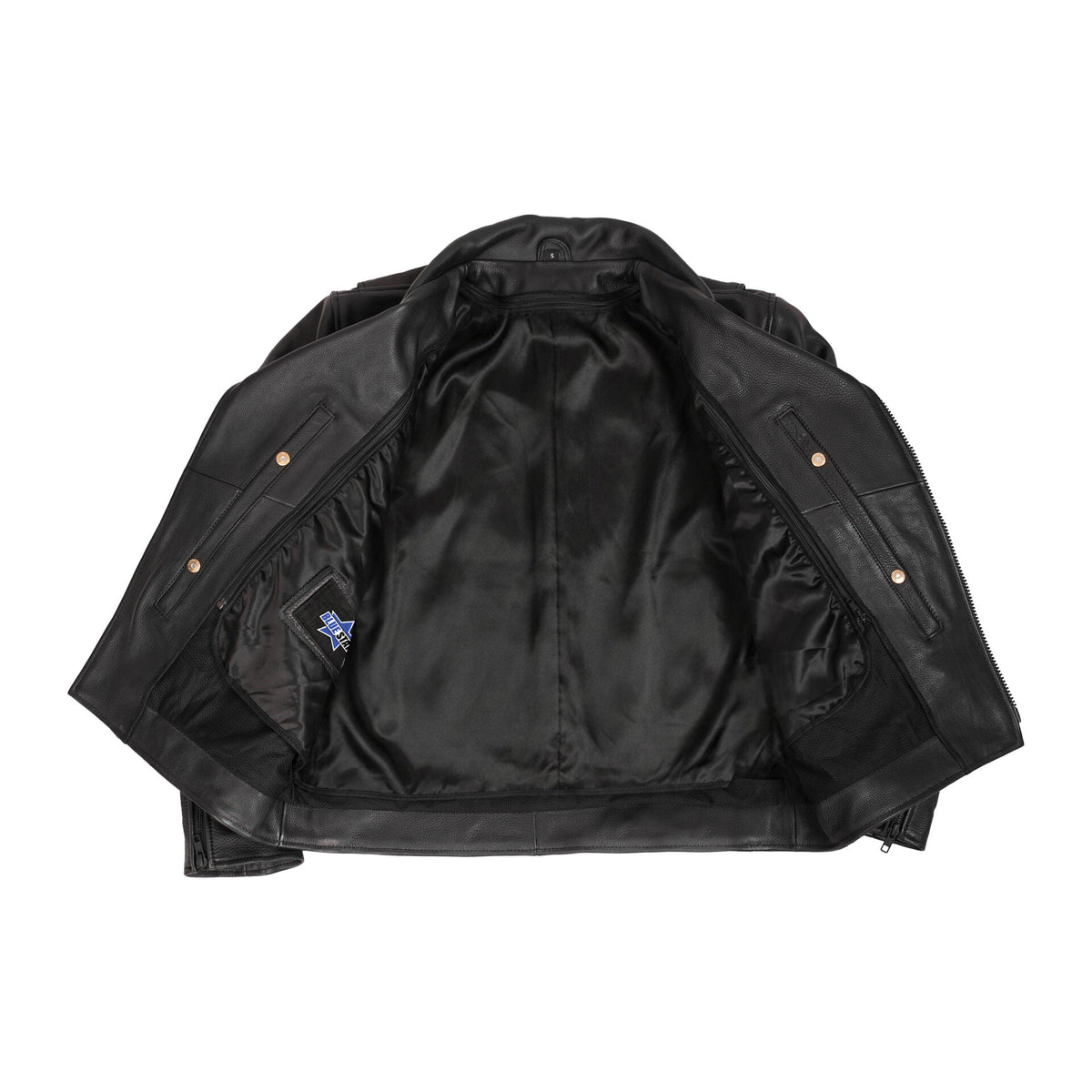BSM4694 Dark Nova Leather Motorcycle Jacket