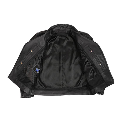 BSM4694 Dark Nova Leather Motorcycle Jacket