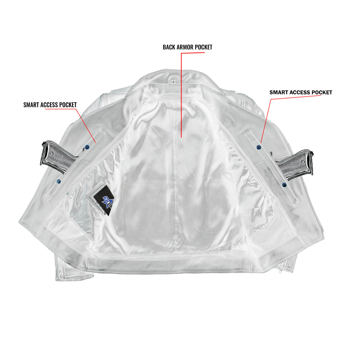BSM4694 Dark Nova Leather Motorcycle Jacket
