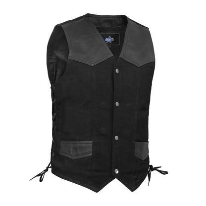 BSM00902 Maison Men’s Motorcycle Vest