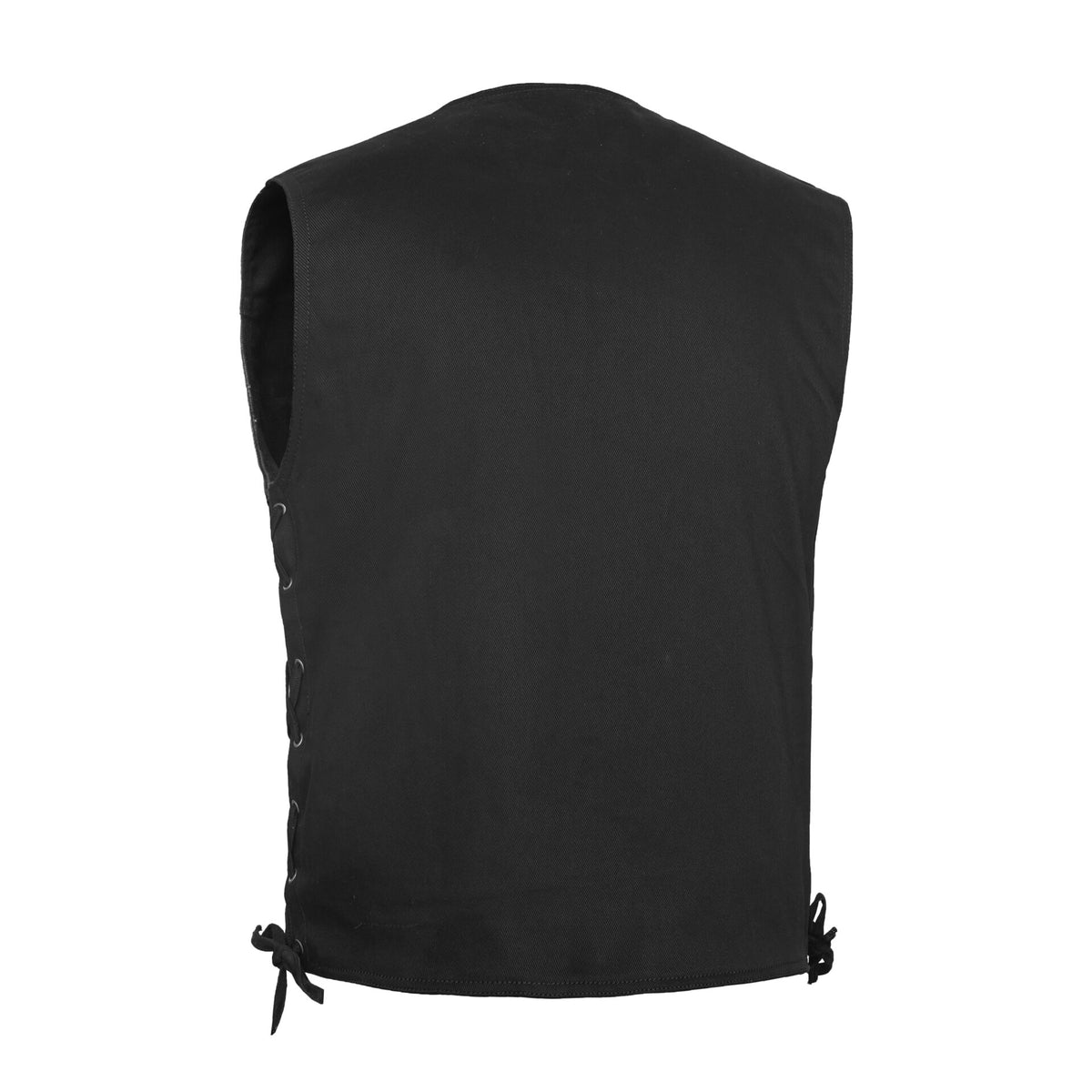 BSM1542 Men's Single Back Panel Concealed Carry Denim Vest