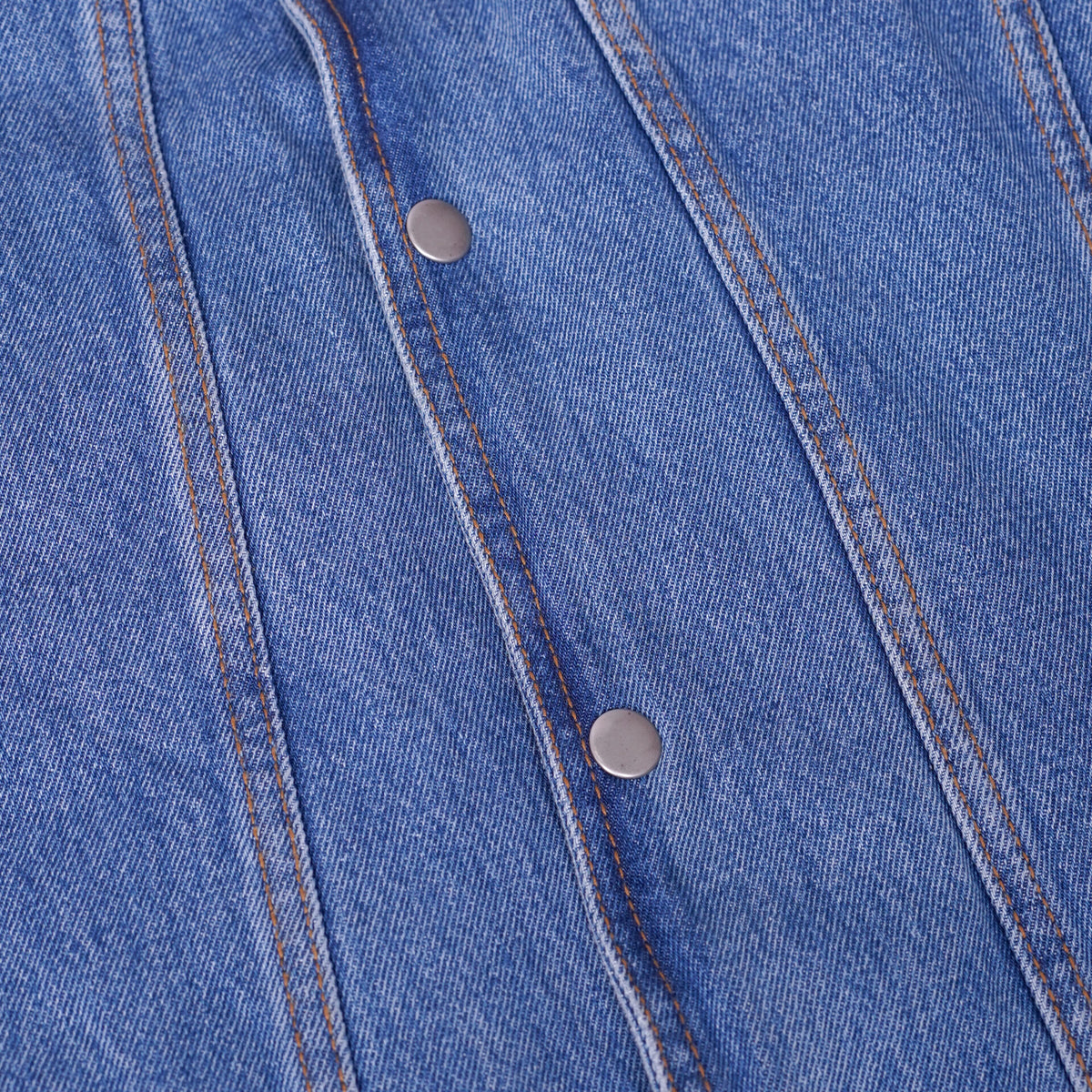 BSM1555 Men's Single Back Panel Concealed Carry Denim Vest