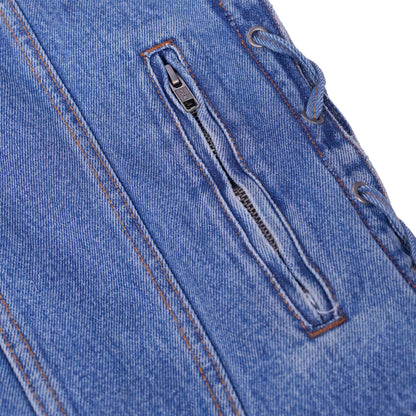 BSM1555 Men's Single Back Panel Concealed Carry Denim Vest