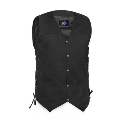BSM1575 Men's Ten Pocket Denim Utility Vest - TALL