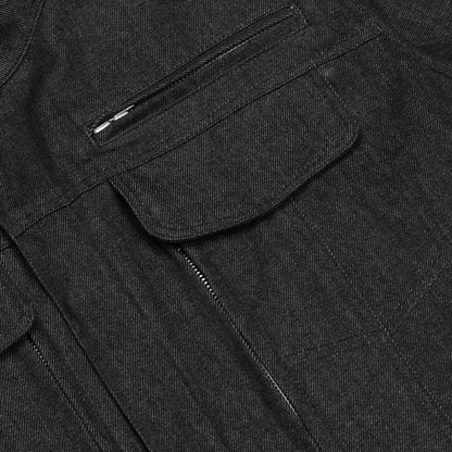 BSM1105 Men's Rough Rub-Off Raw Finish Denim Jacket