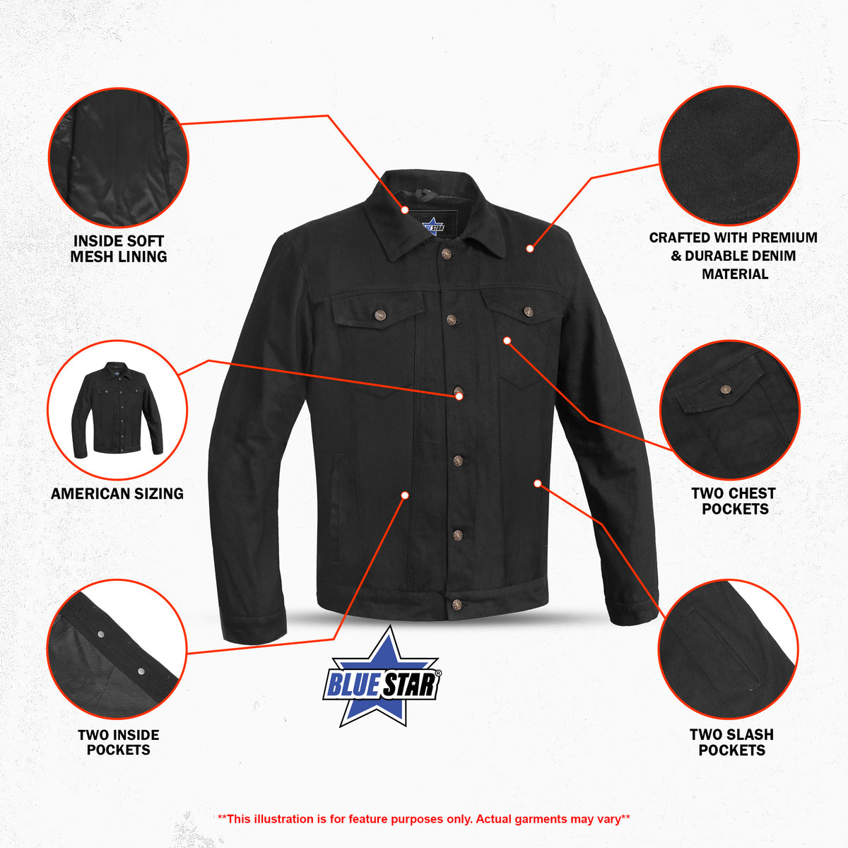 Stockade Men's Motorcycle Denim Shirt