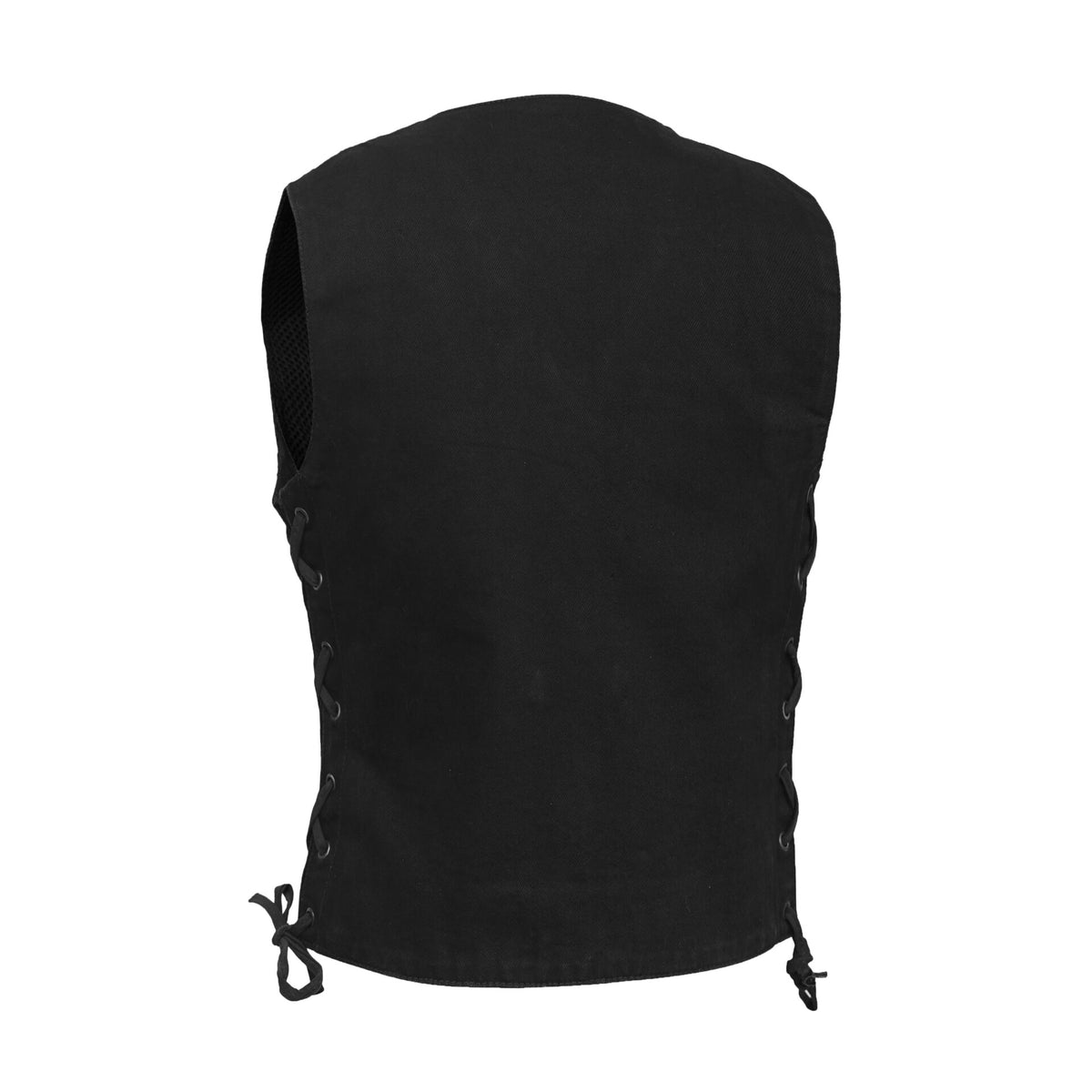 BSM2550 Women's 6 Pocket Denim Utility Vest - Black