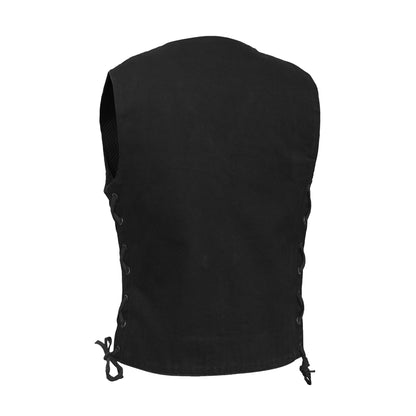 BSM2550 Women's 6 Pocket Denim Utility Vest - Black