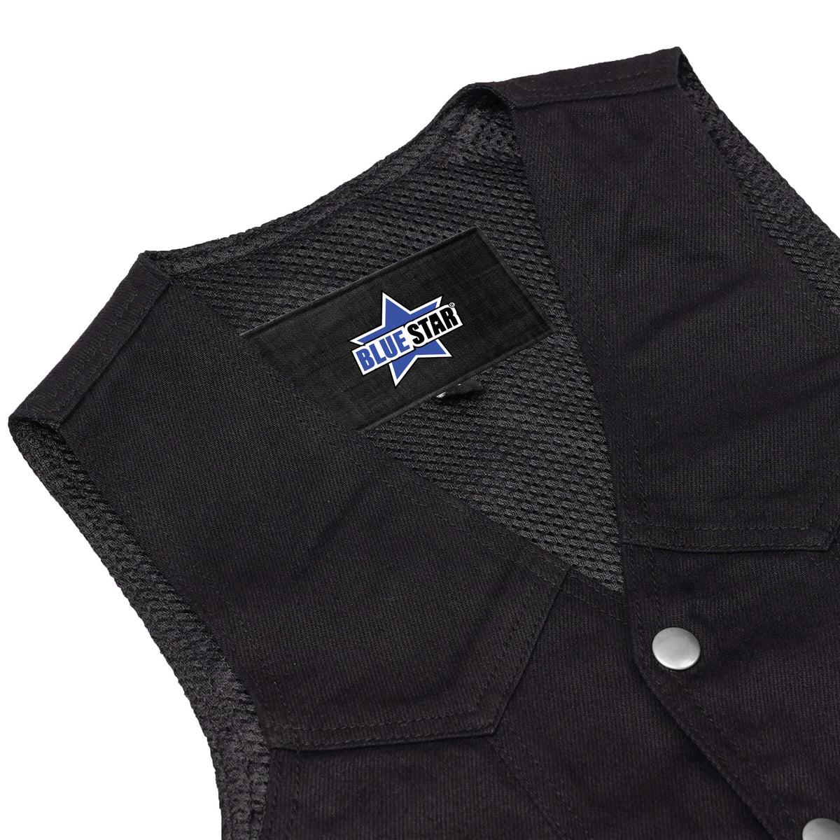 BSM2550 Women's 6 Pocket Denim Utility Vest - Black